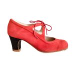 Flamenco Shoes Professionals brand new Red suede Candor