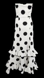 Flamenco Skirt falda de Flamenco new White and Black polka dots - Image 2