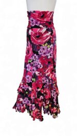 Flamenco Skirt falda de flamenco rehearsal Floral print ruffles - Image 2