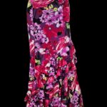 Flamenco Skirt falda de flamenco rehearsal  Floral print ruffles angle